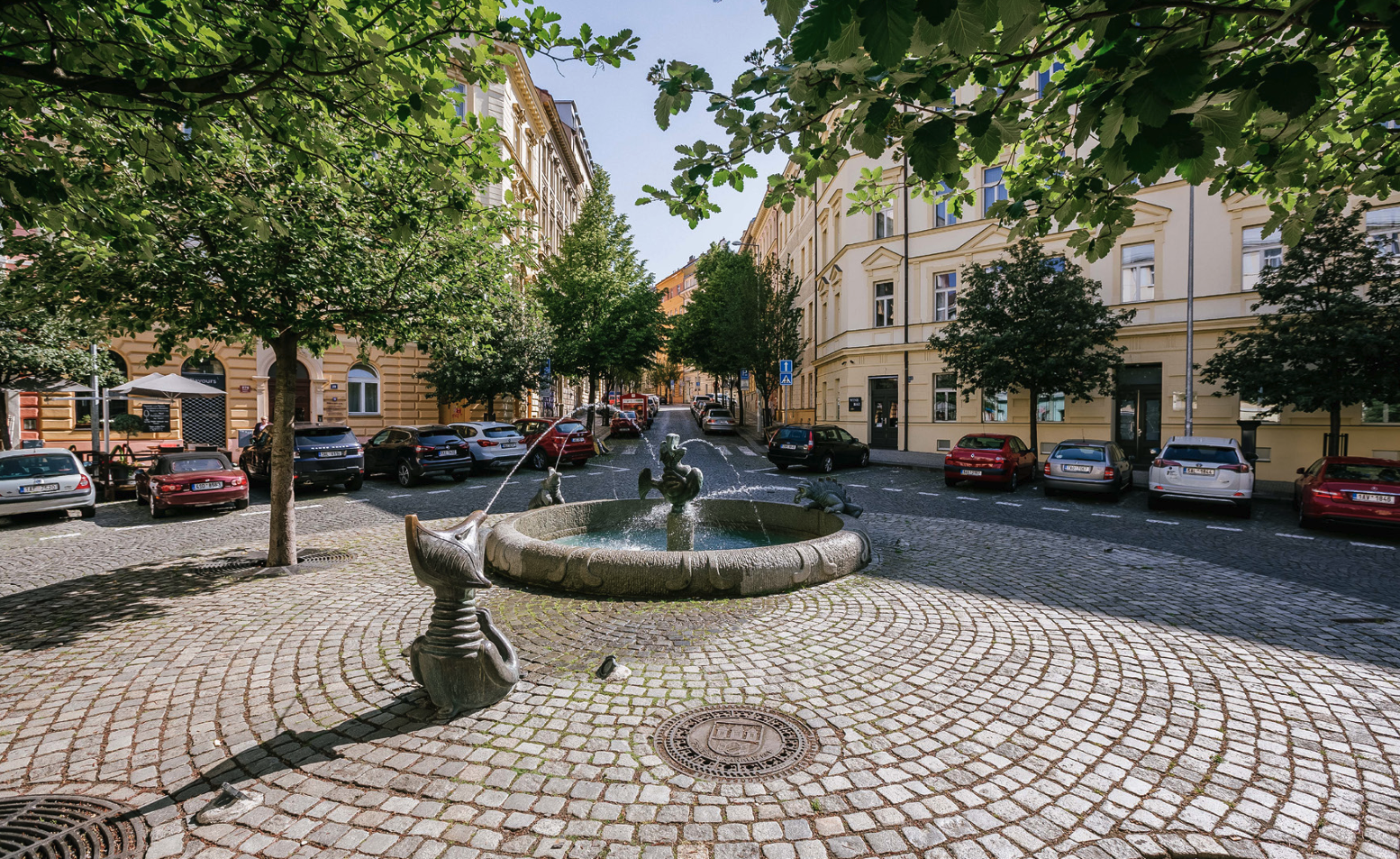 Atmosféra a gastro Amerického náměstí
